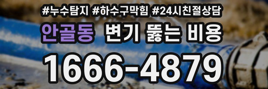 안골동 변기 뚫는 비용