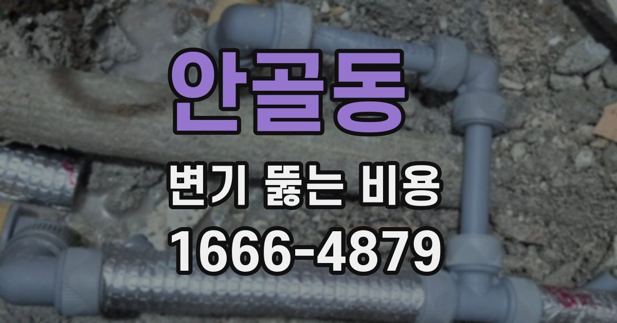 안골동 변기 뚫는 비용