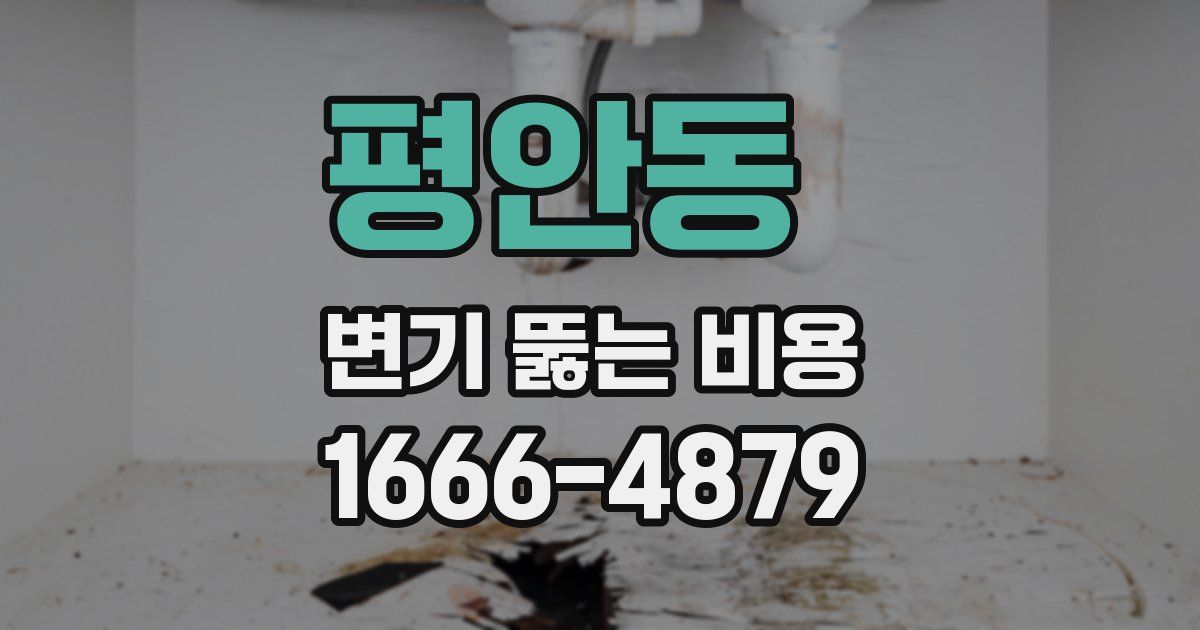 평안동 변기 뚫는 비용
