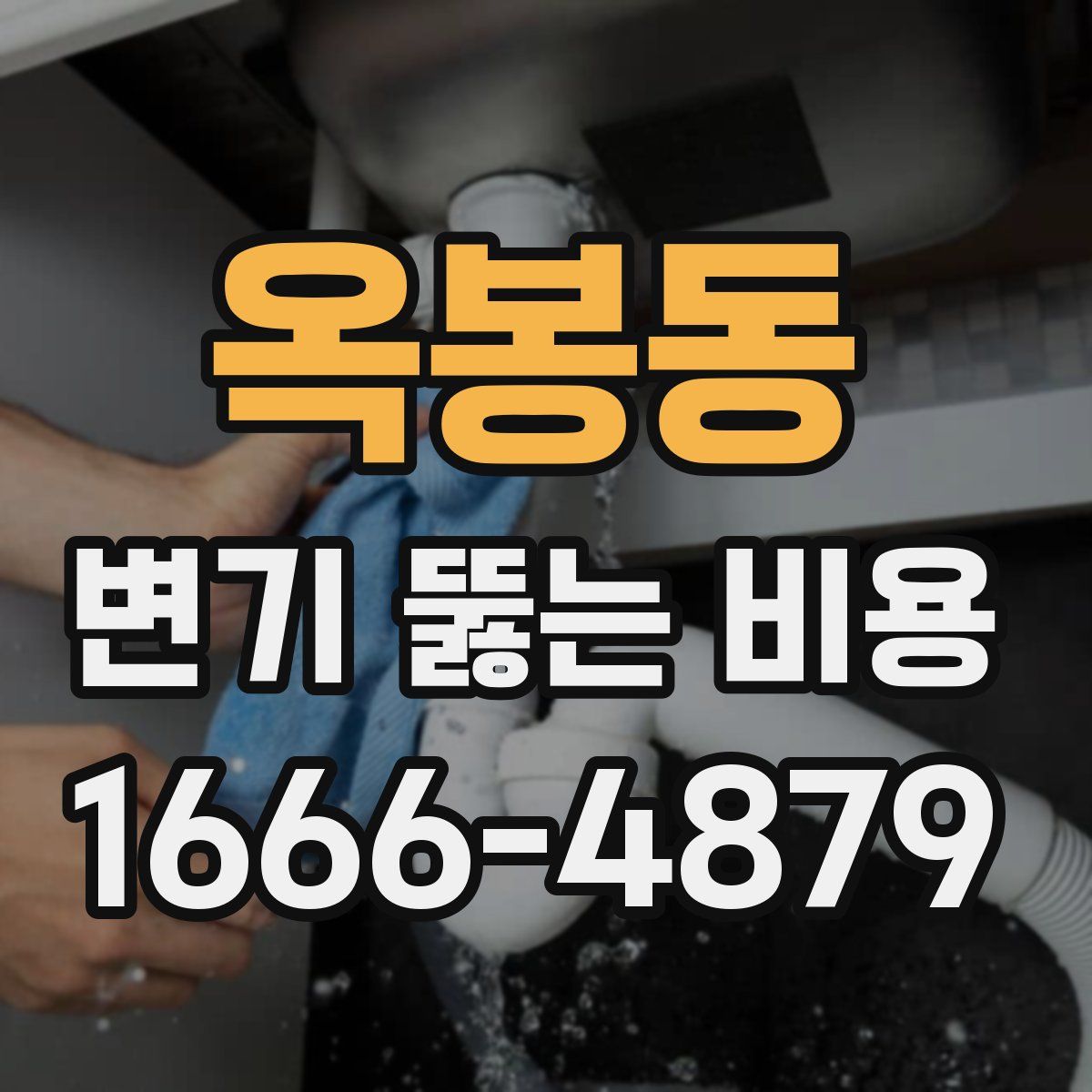 옥봉동 변기 뚫는 비용
