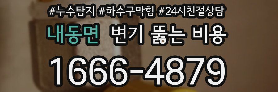 내동면 변기 뚫는 비용