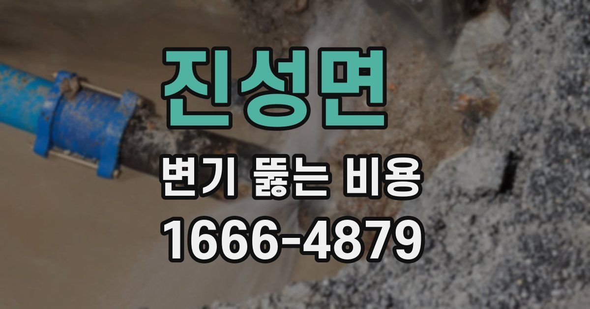 진성면 변기 뚫는 비용