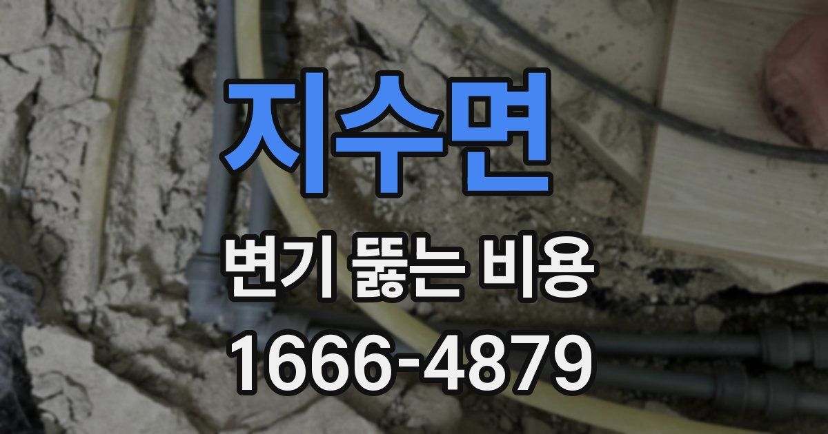 지수면 변기 뚫는 비용