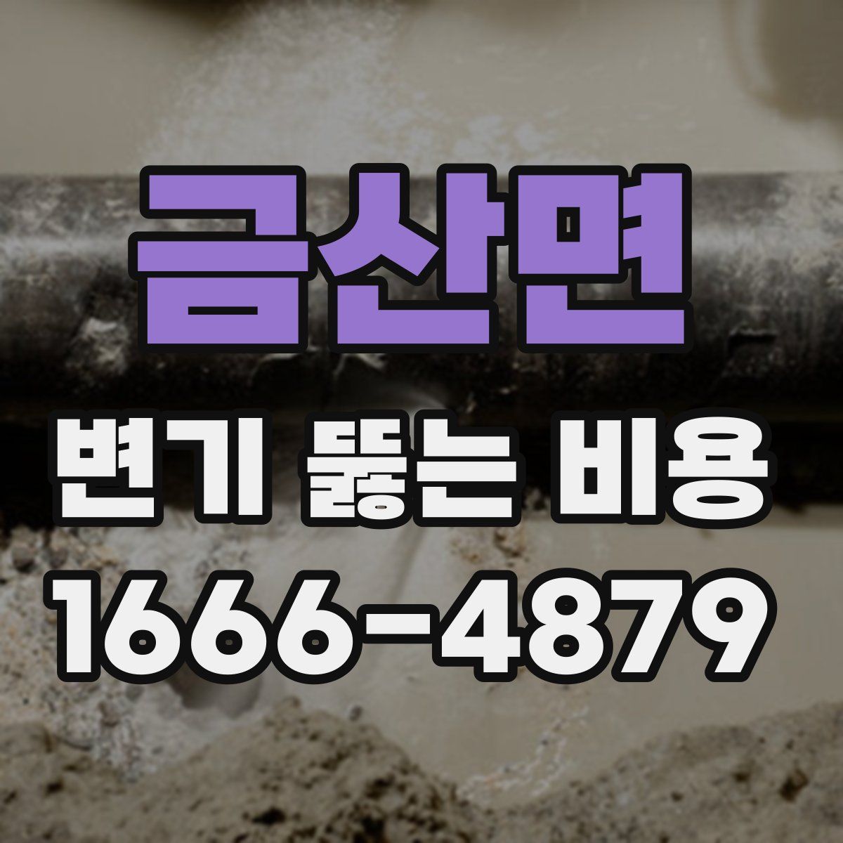 금산면 변기 뚫는 비용