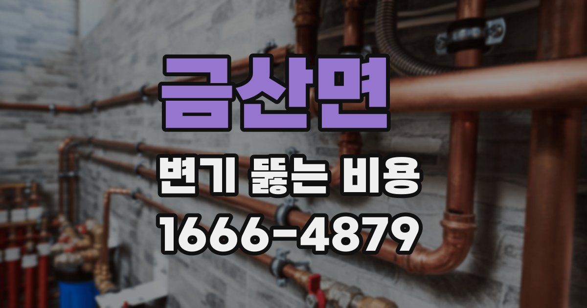 금산면 변기 뚫는 비용