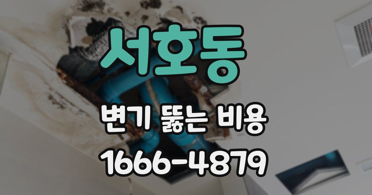 서호동 변기 뚫는 비용