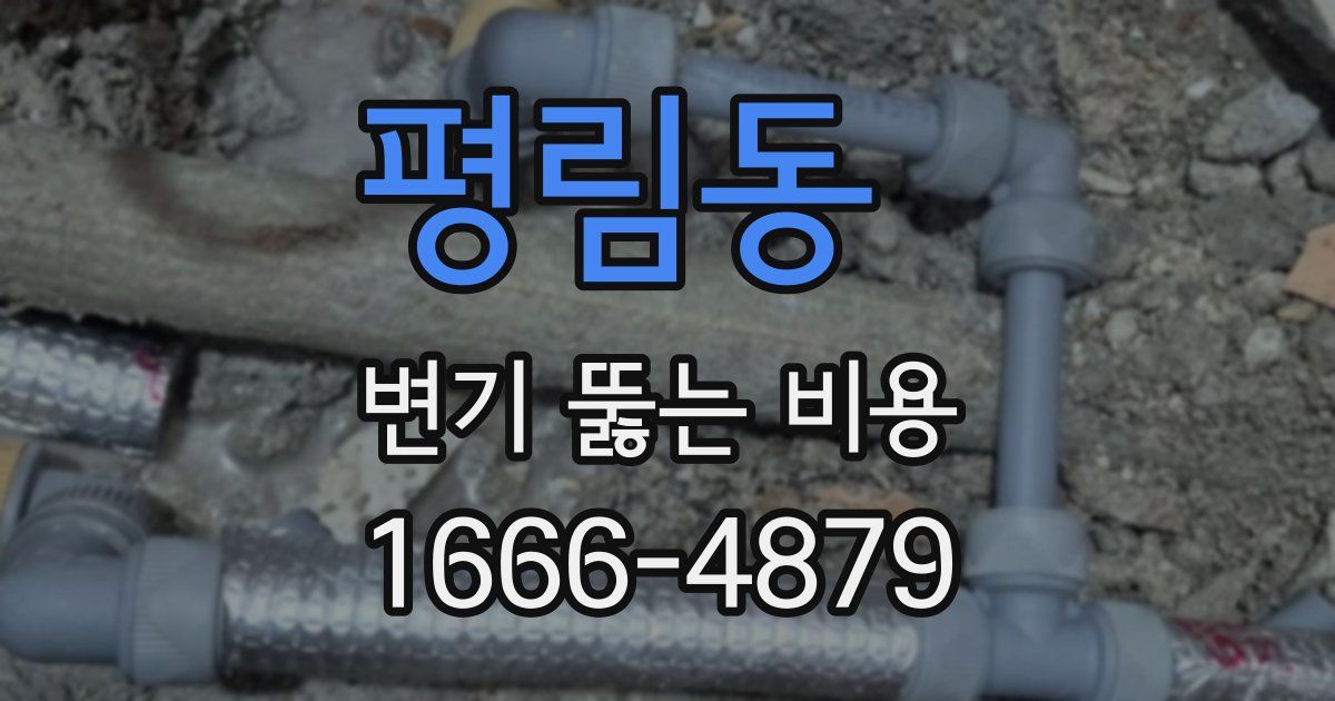 평림동 변기 뚫는 비용