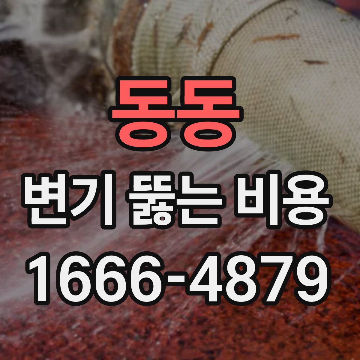동동 변기 뚫는 비용