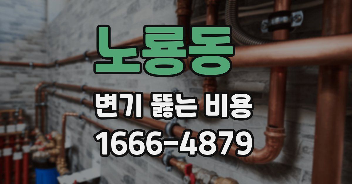 노룡동 변기 뚫는 비용