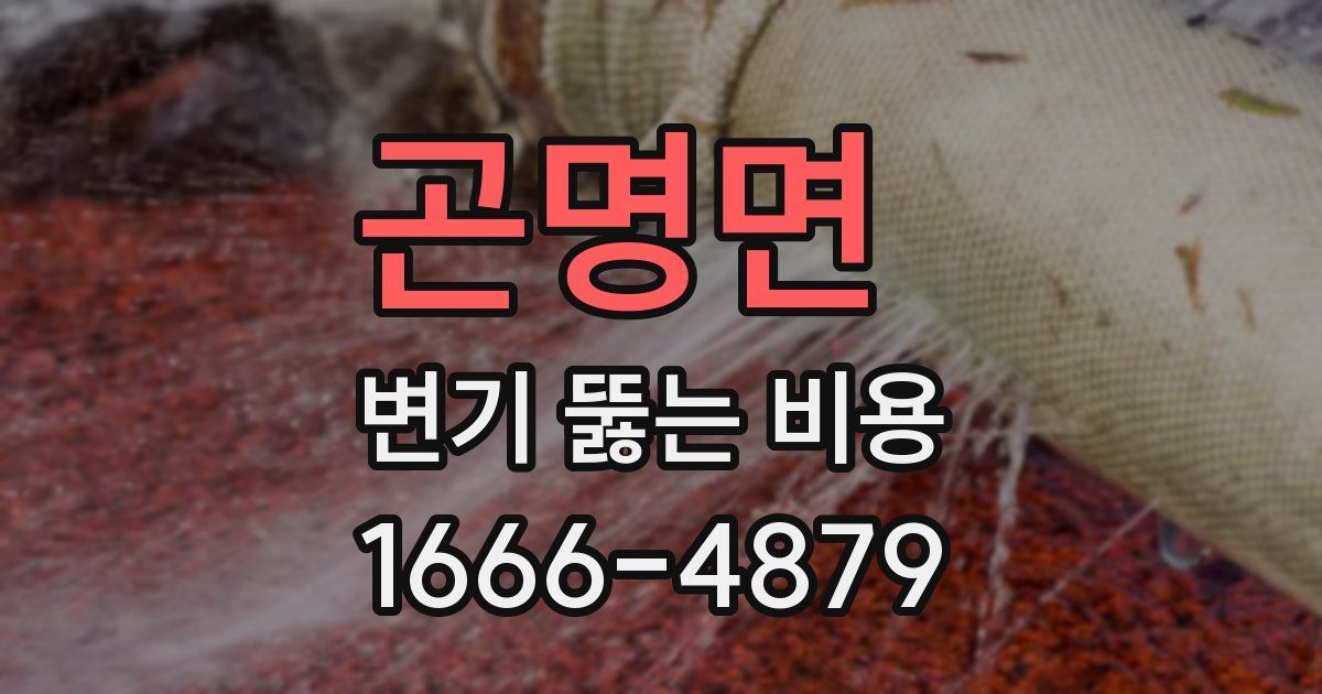 곤명면 변기 뚫는 비용