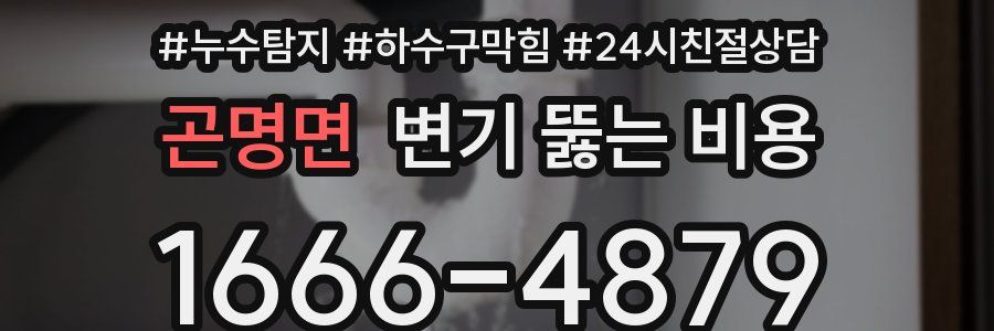 곤명면 변기 뚫는 비용