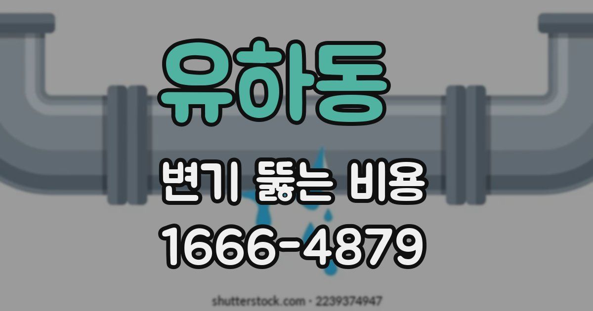 유하동 변기 뚫는 비용