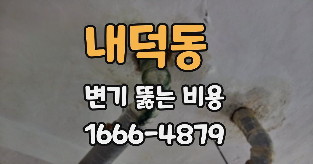 내덕동 변기 뚫는 비용