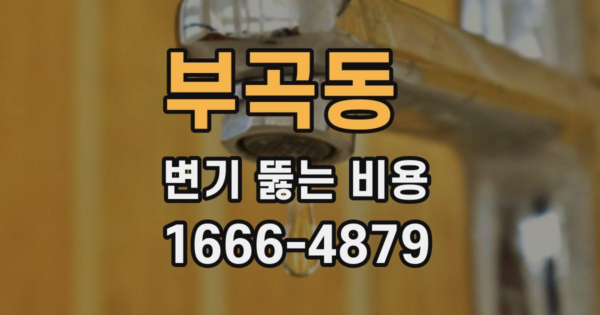 부곡동 변기 뚫는 비용