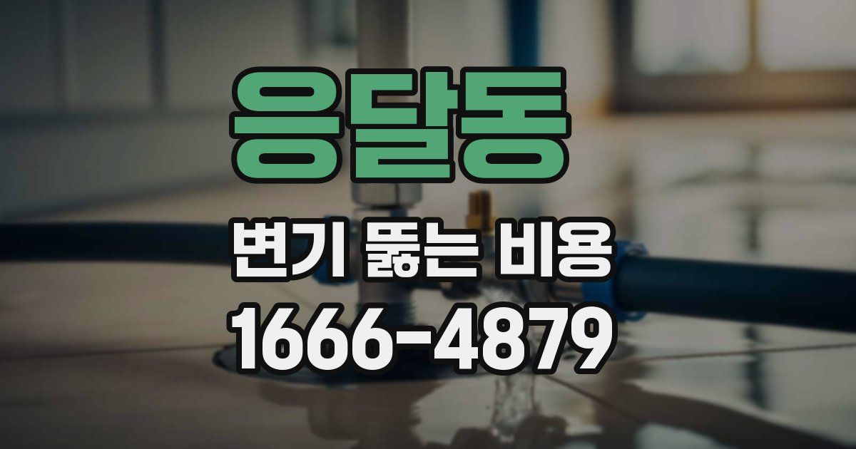 응달동 변기 뚫는 비용