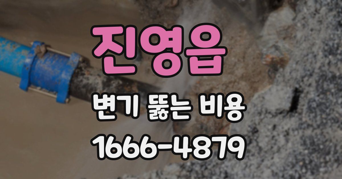 진영읍 변기 뚫는 비용