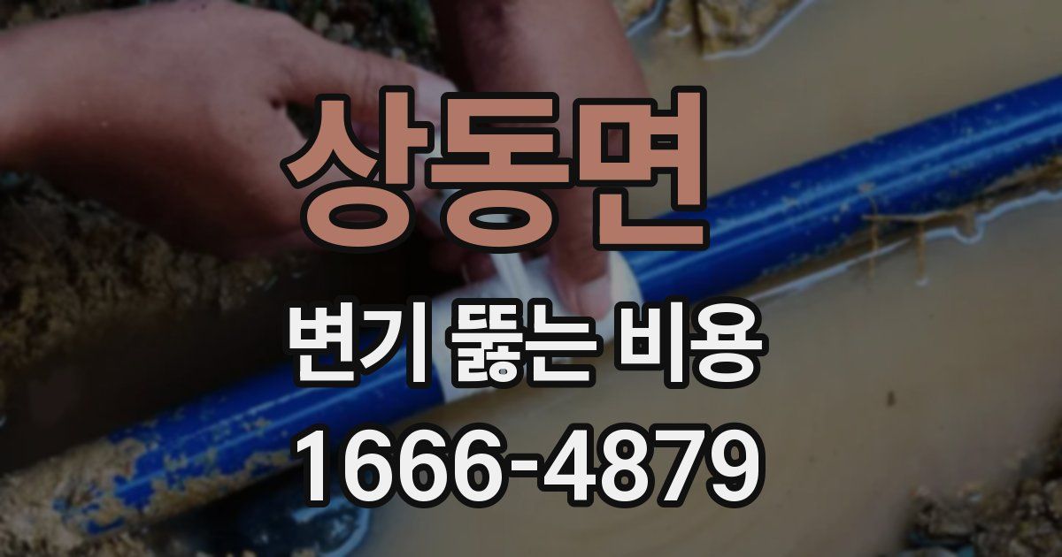 상동면 변기 뚫는 비용