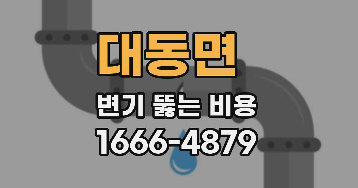 대동면 변기 뚫는 비용