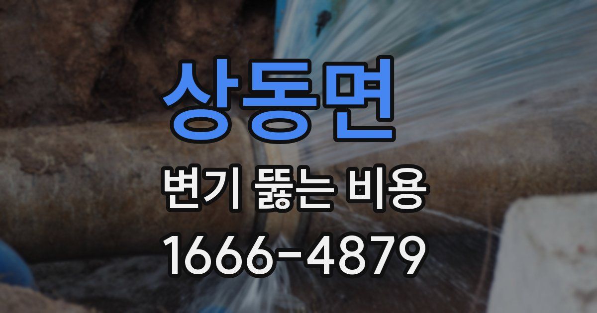 상동면 변기 뚫는 비용