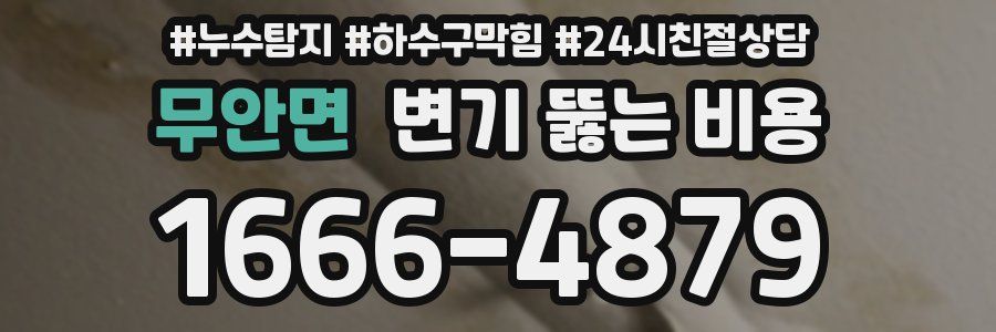무안면 변기 뚫는 비용
