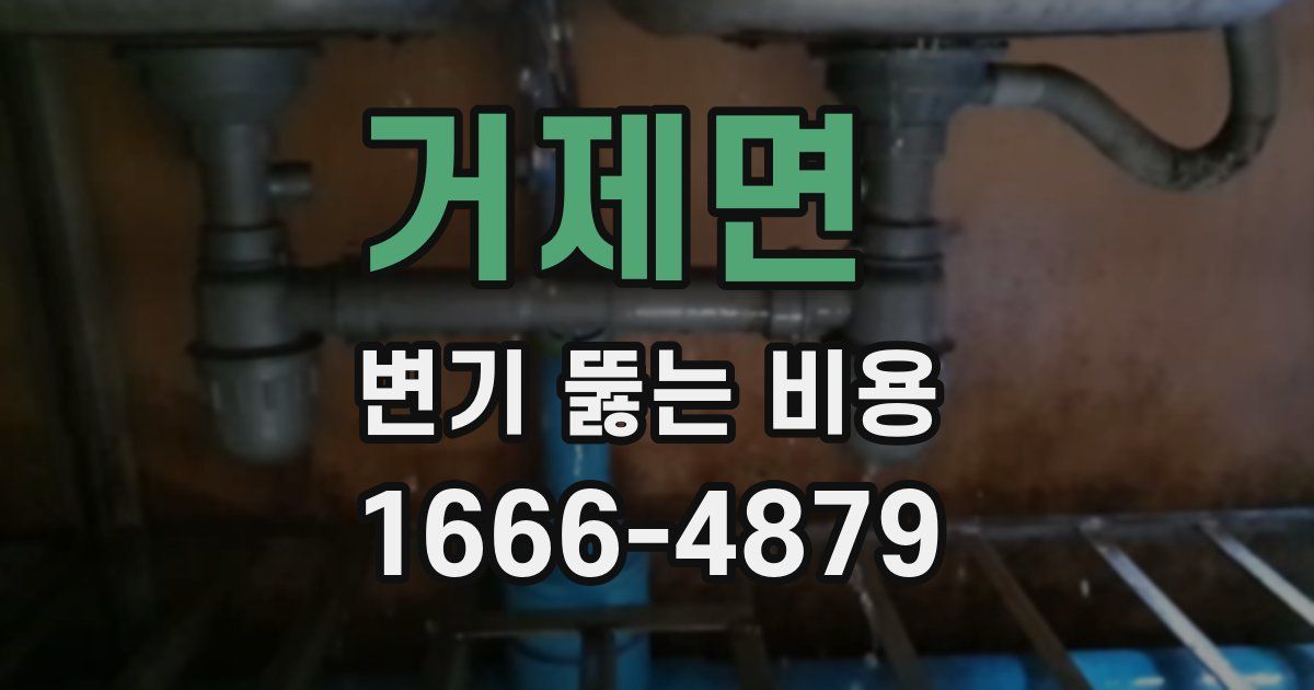 거제면 변기 뚫는 비용
