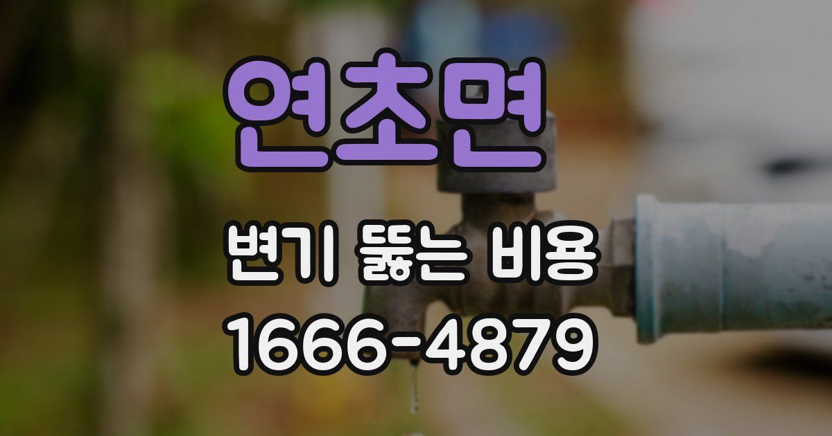 연초면 변기 뚫는 비용