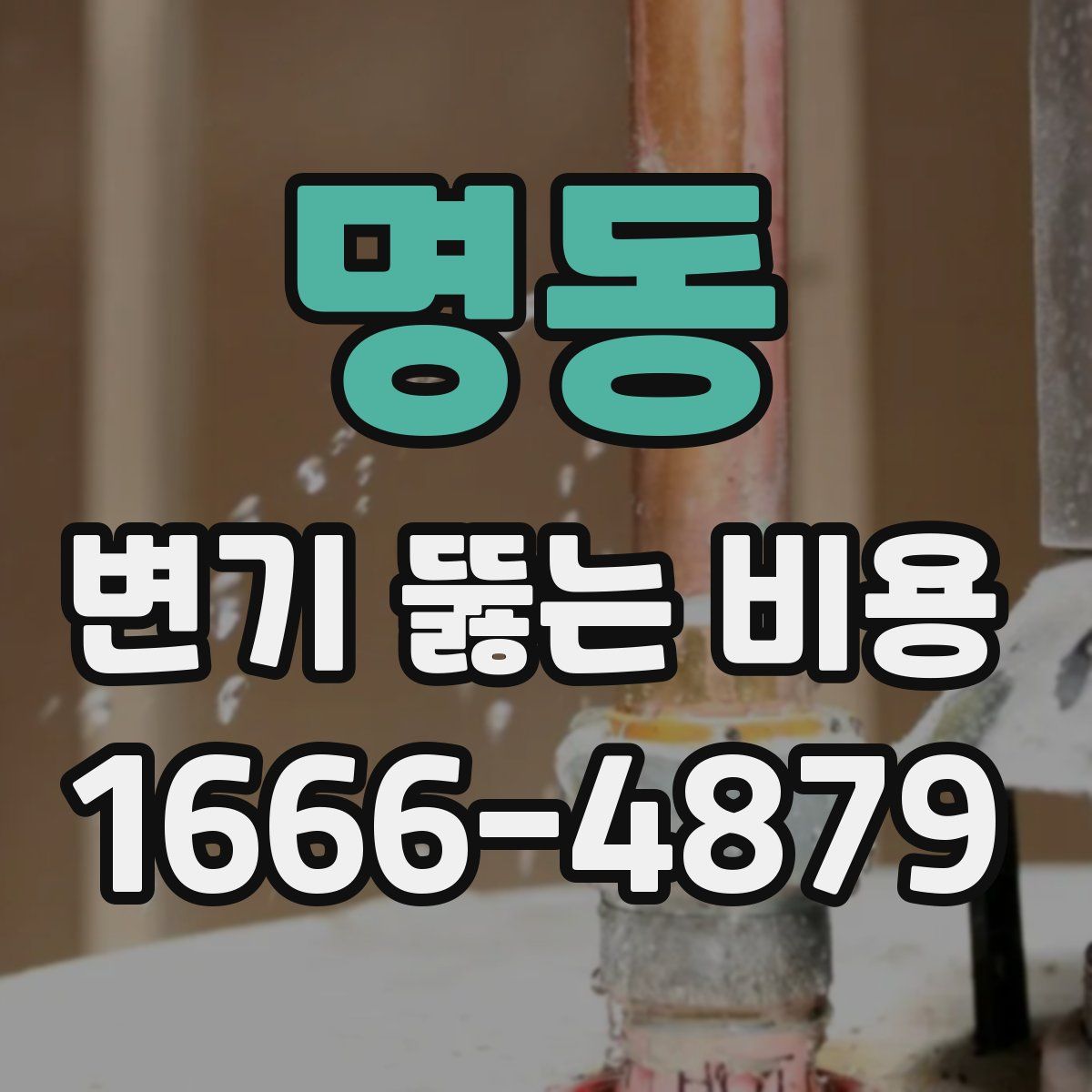 명동 변기 뚫는 비용