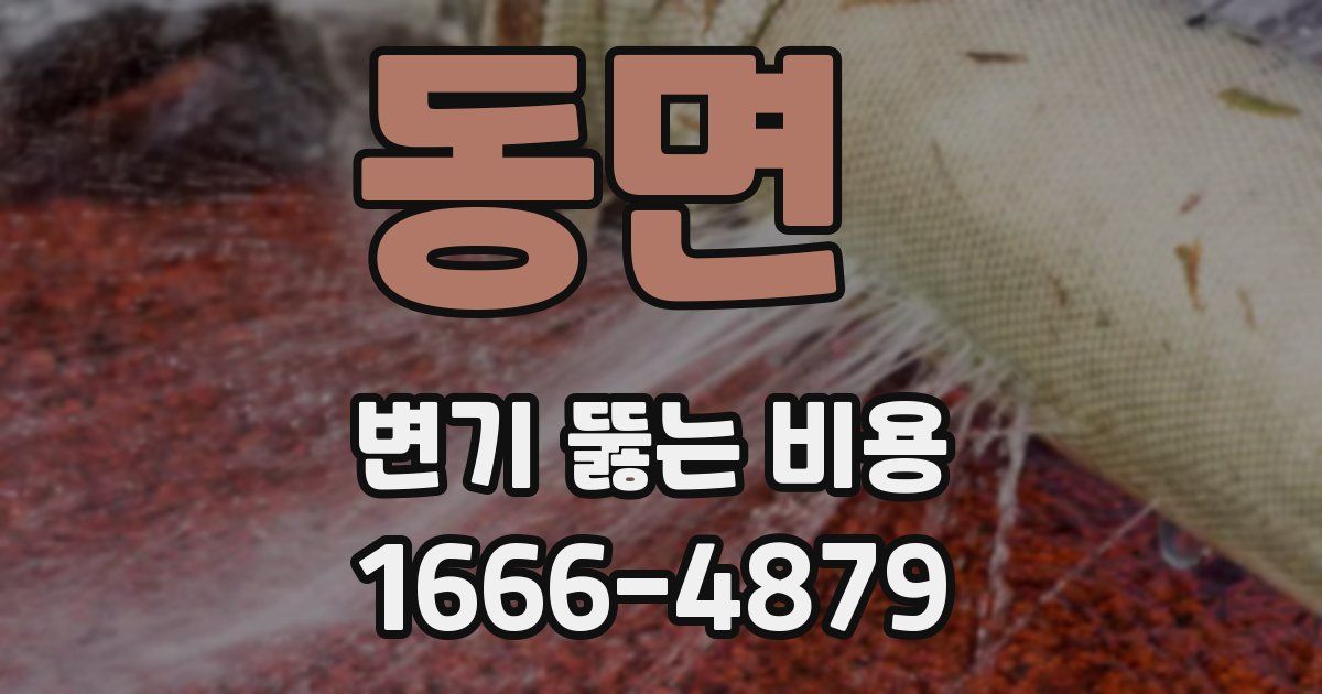 동면 변기 뚫는 비용
