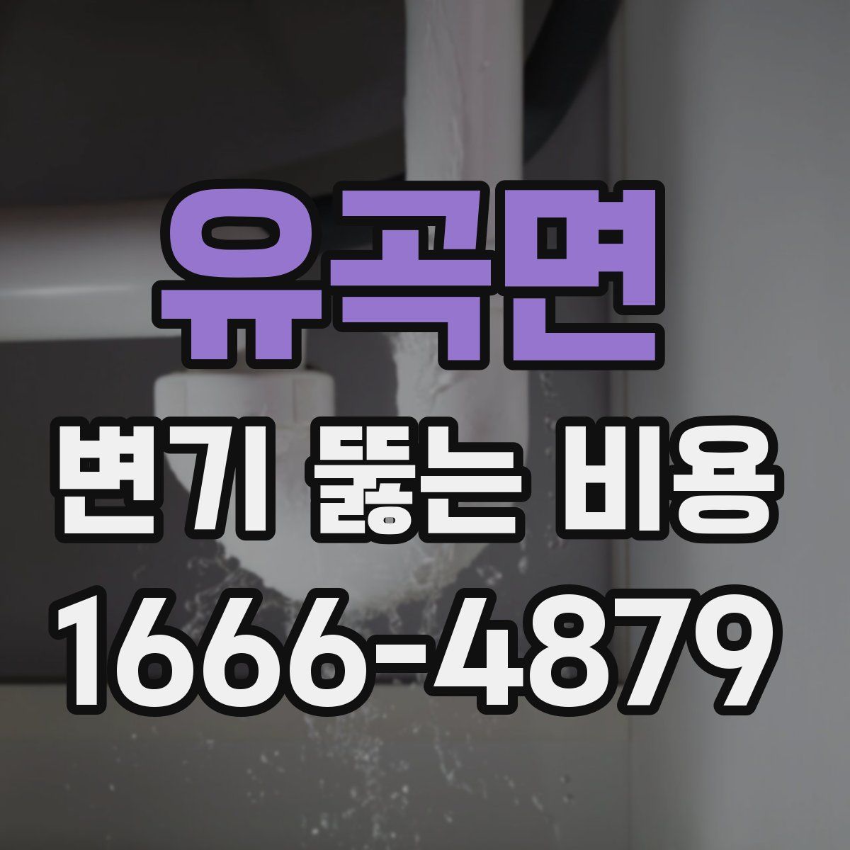 유곡면 변기 뚫는 비용