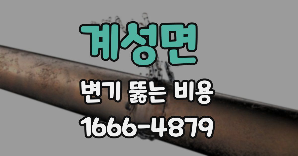 계성면 변기 뚫는 비용