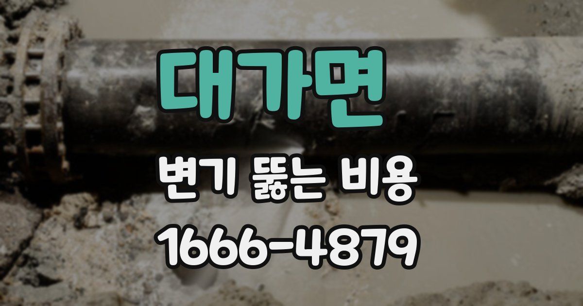 대가면 변기 뚫는 비용