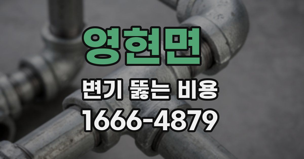 영현면 변기 뚫는 비용