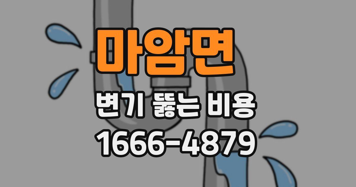 마암면 변기 뚫는 비용