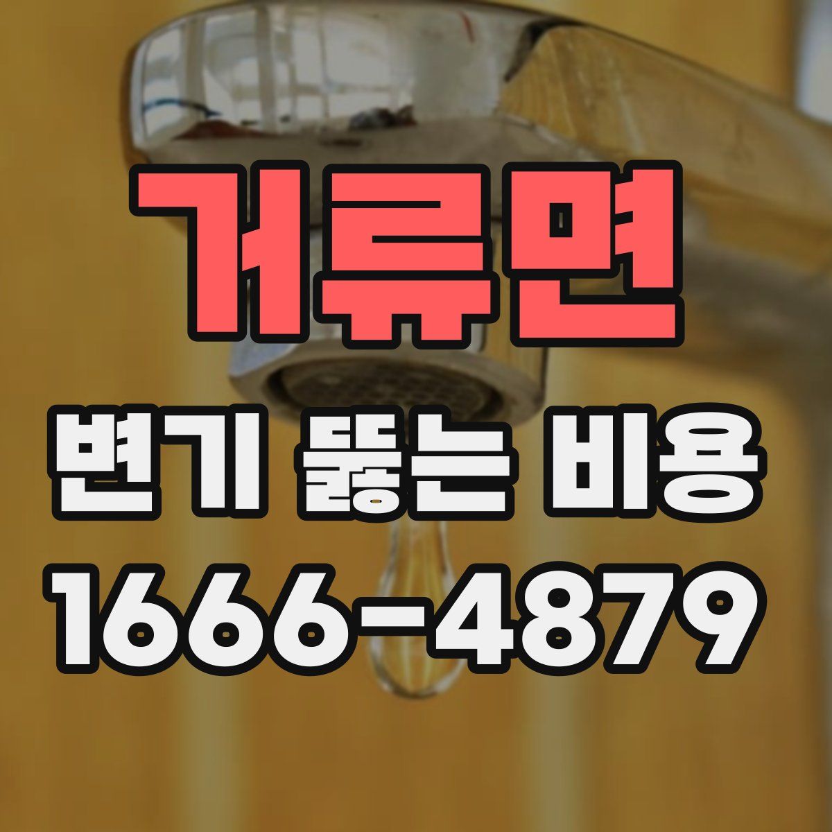 거류면 변기 뚫는 비용