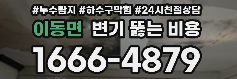 이동면 변기 뚫는 비용