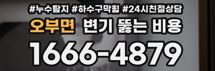 오부면 변기 뚫는 비용