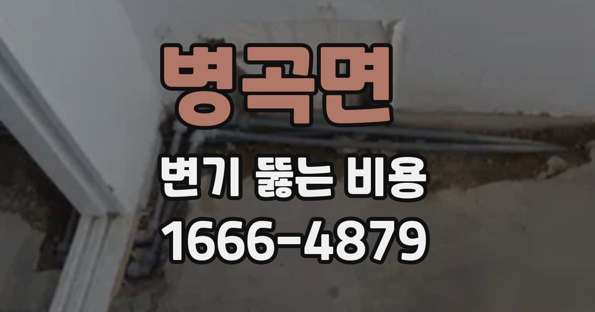 병곡면 변기 뚫는 비용