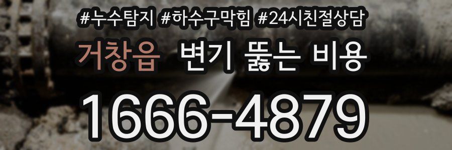 거창읍 변기 뚫는 비용