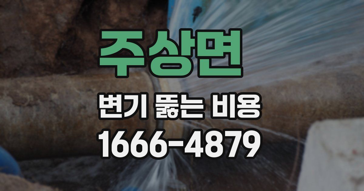 주상면 변기 뚫는 비용