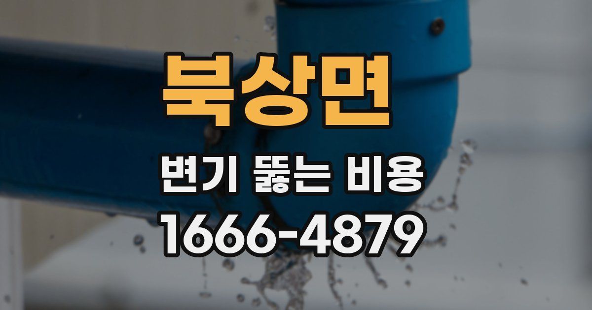 북상면 변기 뚫는 비용
