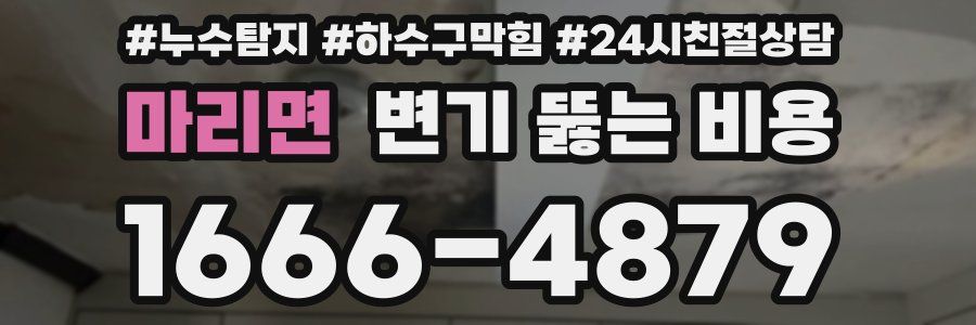 마리면 변기 뚫는 비용