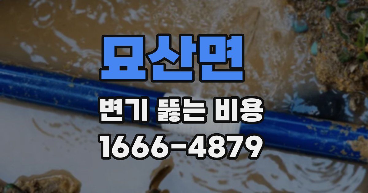 묘산면 변기 뚫는 비용