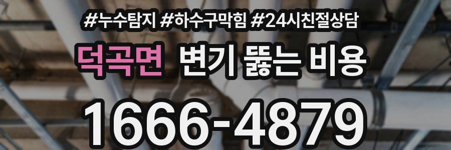 덕곡면 변기 뚫는 비용