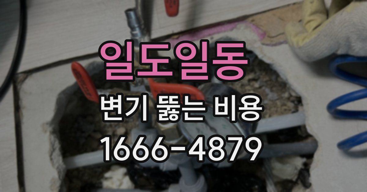 일도일동 변기 뚫는 비용