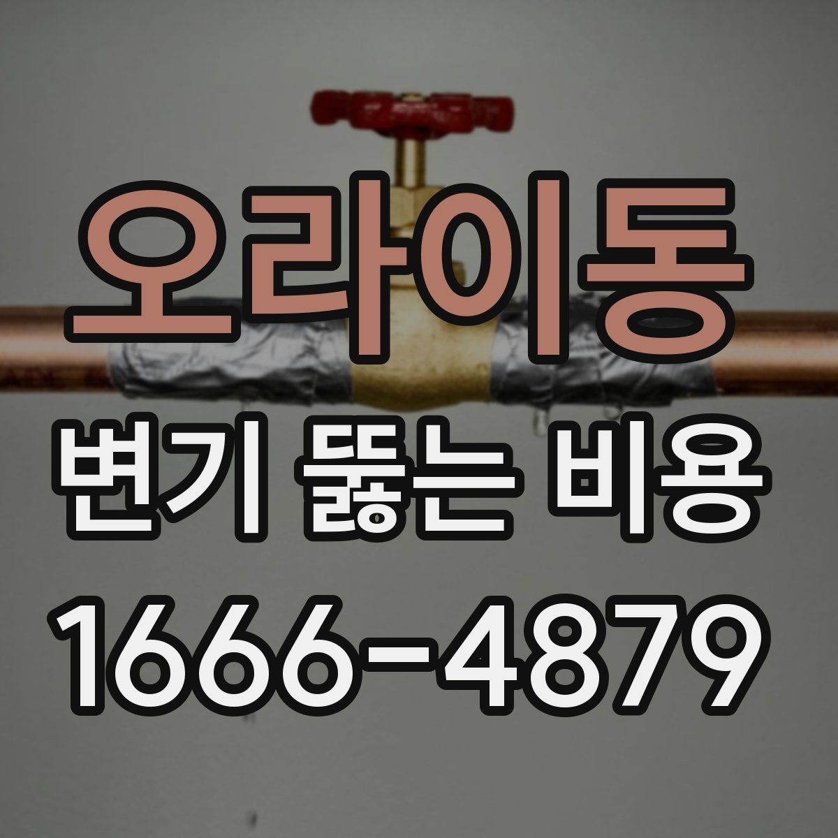 오라이동 변기 뚫는 비용