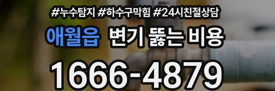 애월읍 변기 뚫는 비용