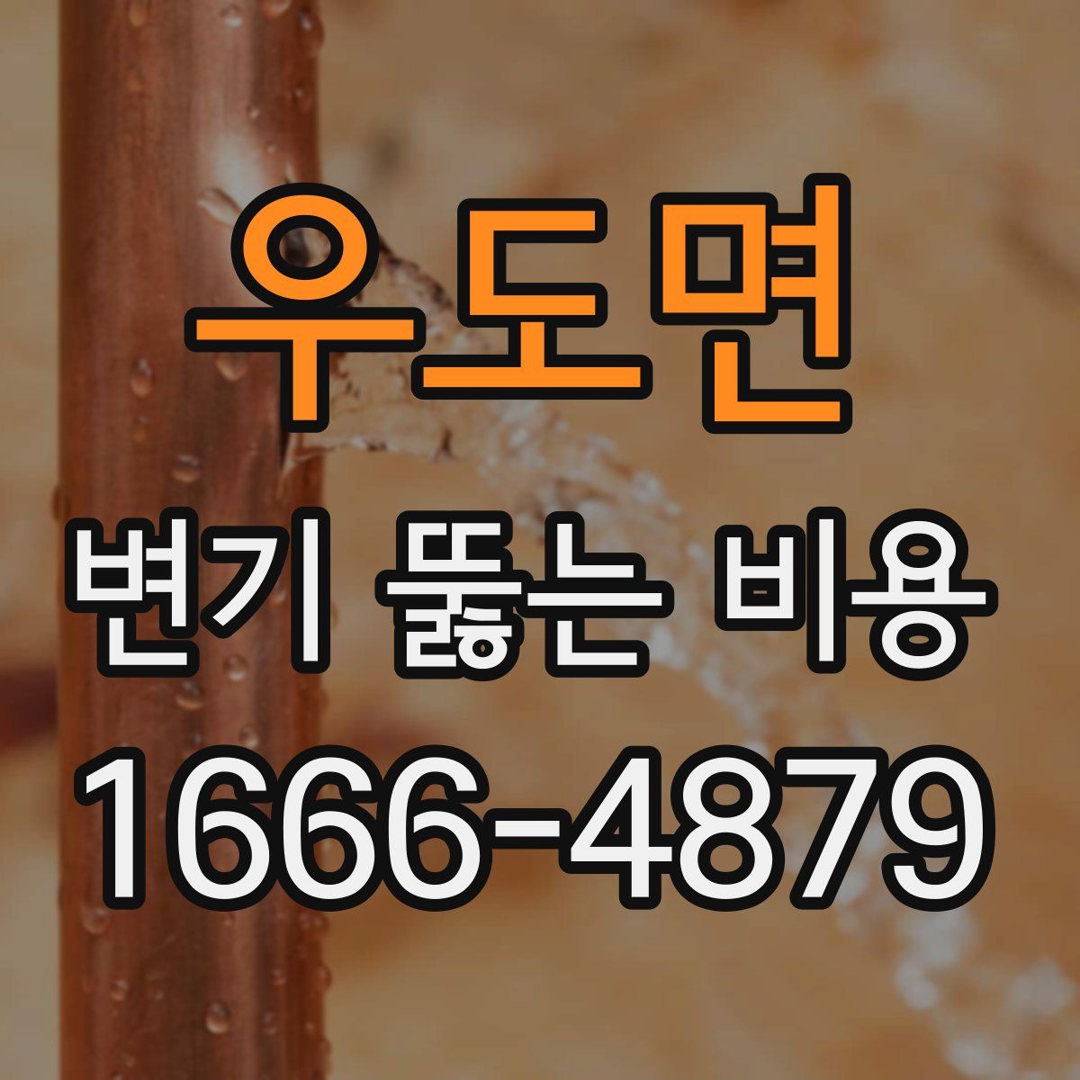 우도면 변기 뚫는 비용