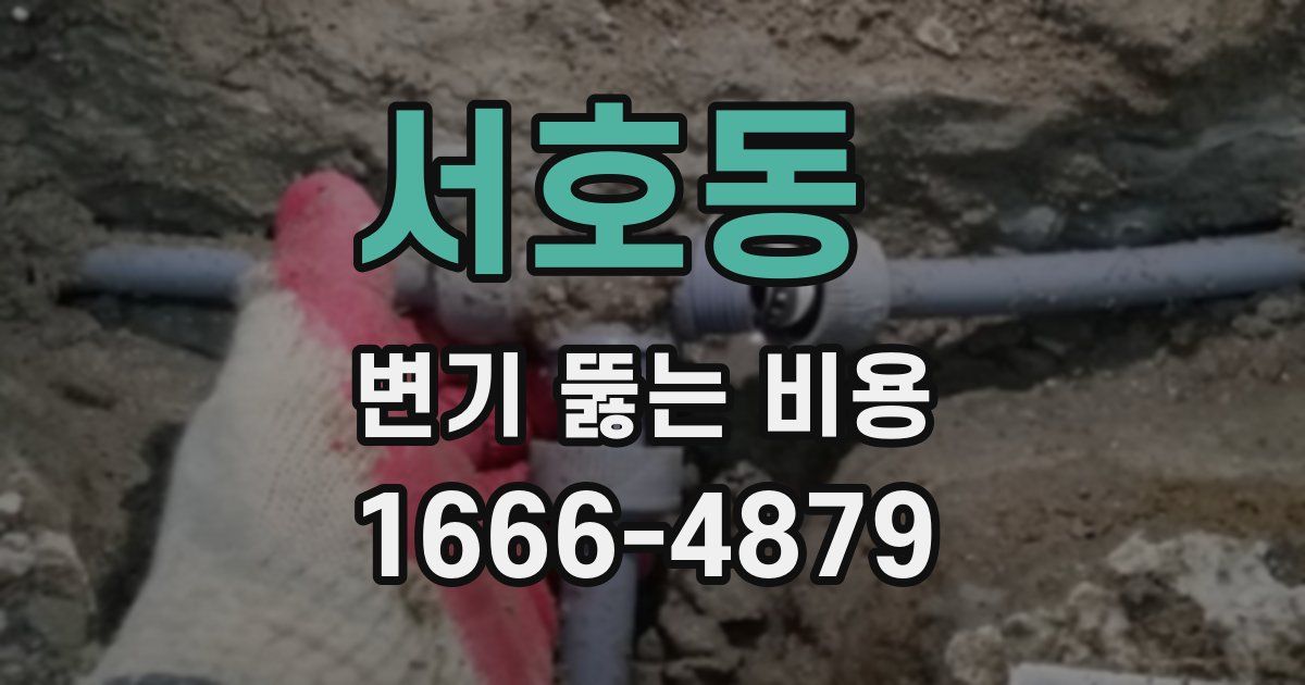 서호동 변기 뚫는 비용