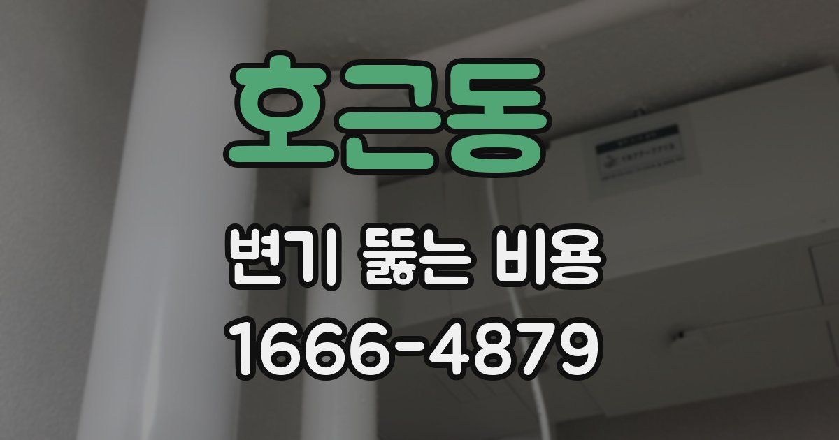 호근동 변기 뚫는 비용