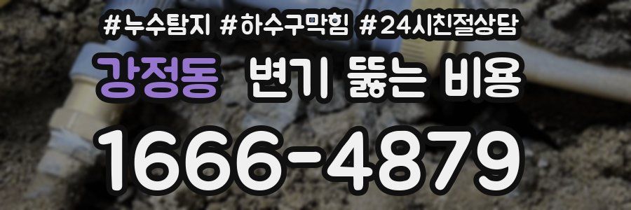 강정동 변기 뚫는 비용